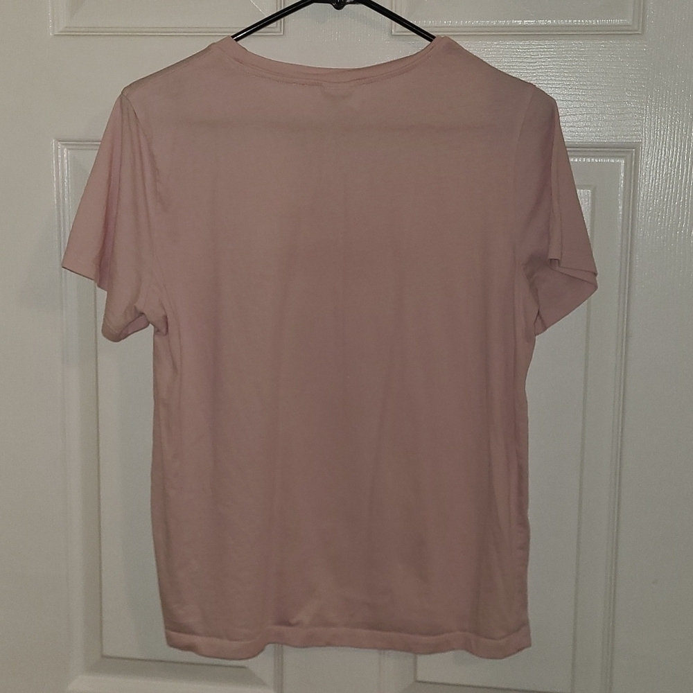 H&M Juniors Pink Short Sleeve Tshirt Red Salty Waves Miami Beach 100% Cotton Med - Picture 2 of 8